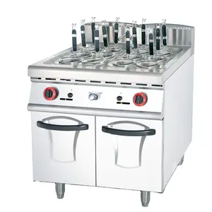 Lyroe Commercial Restaurant Equipment Baskets Electric Automatic Gas Pasta Cooker With Cabinet