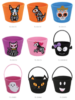 Panier de rangement en coton fait main, design personnalisé, nouveau modèle 2025, décoration d'Halloween pour enfants