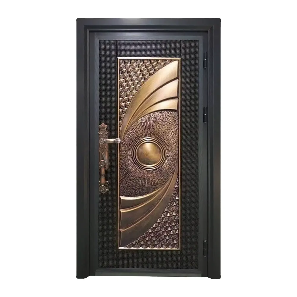 Portão principal design de casa indiana estilo luxuoso e popular preço na índia interior segurança porta de aço