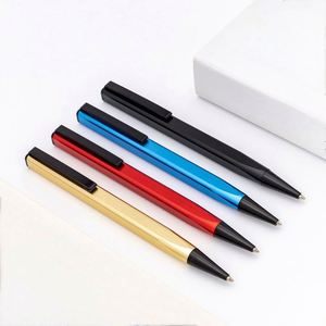 Wholesale Custom Logo Square <b>Colorful</b> Novelty Aluminium Ballpoint Unique 1.0Mm Writing Width Twist <b>Pen</b> Design for Office - Product Image 2