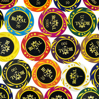 Jetons de poker en argile Texas Hold'em de 40mm jeton de jeu de casino de table de blackjack en vente en gros