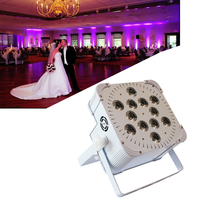 Stade professionnel Dmx Dj contrôleur équipement d'éclairage église événement lumières extérieur plat Mini Led 12X18W Par lumière pour mariage
