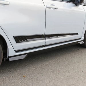 Welta Exterior Accessories Automobile Parts Side Skirts Protector <b>Splitter</b> Carbon Fiber Look Side Skirts for Honda 4th FIT 2021+ - Product Image 3