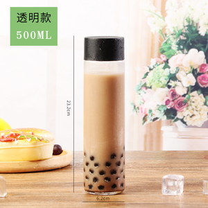 Logo personnalisé en vrac vide pressage à froid lait infusion à froid pack de café bouteille en verre transparent <span class=keywords><strong>Voss</strong></span> bouteille d'<span class=keywords><strong>eau</strong></span> avec couvercle à vis 500ml <span class=keywords><strong>800ml</strong></span> - Product Image 6