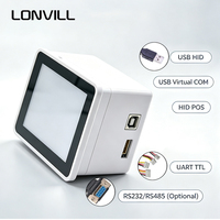 Escáner de Código QR Integrado LONVILL, Ultra Bajo Consumo 140mA, CMOS 640x480, USB HID POS TTL RS232 RS485, Módulo Escáner de Códigos de Barras 1D 2D