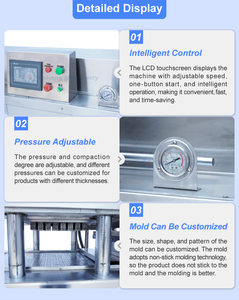 Máquina Moldeadora <span class=keywords><strong>de</strong></span> Polvorones, Máquina para Hacer Bocadillos Filipinos, Máquina para Prensar y Formar Pasteles <span class=keywords><strong>de</strong></span> Polvo <span class=keywords><strong>de</strong></span> Maní, <span class=keywords><strong>Almendras</strong></span>, Frijol Rojo y Frijol Mungo - Product Image 3