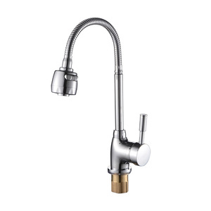 Kitchen Faucet Single <b>Handle</b> Deck Mounted 360 Degree Rotate Ceramic Valve Core Universal Sink Faucet - Product Image 2