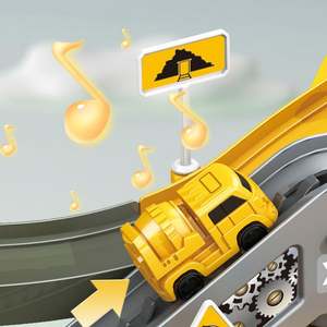 Ingénierie Drôle DIY Electric Parking Slot Car Track Set <span class=keywords><strong>Petit</strong></span> alliage Kids <span class=keywords><strong>Garage</strong></span> avec unisexe Cars Plastic Railway Toys Boys - Product Image 2