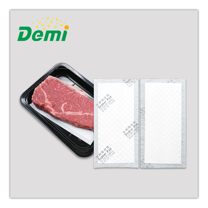 Высококачественные, безопасные и экологически чистые одноразовые белые морские продукты питания для супермаркета, абсорбирующие мясовые коврики