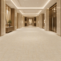 Tapis tissés à la machine pour la prière, sur toute la surface, motif personnalisé en nylon pour la décoration moderne des couloirs d'hôtel