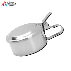 Mug et pot à mucosités en acier inoxydable médical avec couvercle 450 ml – Instruments personnalisés – Fournisseur en gros - Product Image 2