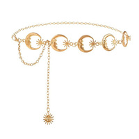ZPE2940 Chaîne de Taille Métallique Élégante pour Femme, Accessoire de Mode