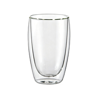 Support de bougie en verre double couche anti-brûlure et isolant thermique, transparent, pour bricolage, conteneur en verre vide, personnalisable avec logo, vente en gros