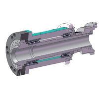 Mandrin de tour CNC FORGEX A2-5 6000 tr/min, alésage 56 mm, avec roulement, modèle 150A2/5-260T pour machines de tournage CNC