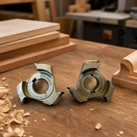 Fraise profilée à 3 dents en carbure, rayon R2, pour le travail du bois, diamètre 55 mm, alésage 16 mm, paire R L pour routeur CNC