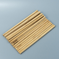 Logo personnalisé Paille de riz roseau naturelle en bambou écologique biodégradable jetable acceptable