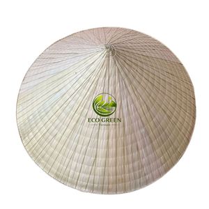 Sombrero de bambú de tamaño personalizable, hecho a mano en Vietnam, de bambú natural, tejido artesanal, clásico, decoración y regalo para días festivos. - Product Image 1