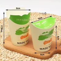 Gobelet en carton alimentaire recyclable de nouvelle conception avec couvercle pliable intégré, estampage à chaud personnalisable pour boissons froides/chaudes
