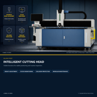 Machine de découpe laser à fibre CNC avec contrôle CypCut Bus et tête de découpe BLT pour la découpe de tôles métalliques de précision