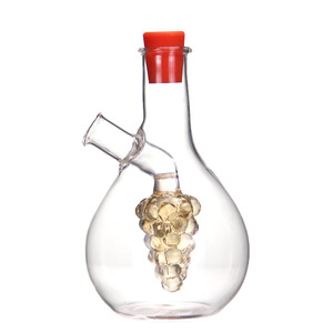 Bouteilles à huile et à vinaigre <span class=keywords><strong>en</strong></span> verre à double couche 2 <span class=keywords><strong>en</strong></span> 1, distributeur de cruettes à huile d'olive, accessoires de cuisine avec bouchons <span class=keywords><strong>en</strong></span> silicone - Product Image 6