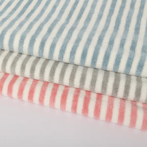 Tela de Felpa Cationica Ligera, Elástica, Tejida por Urdimbre, 100% Poliéster, con <span class=keywords><strong>Micro</strong></span> Rayas, Ecológica, para Niñas - Product Image 4