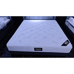 Chine Usine En Gros Durable Moderne Hôtel Chambre Grand Lit Mousse À Mémoire De Forme Argent Tissu Matelas À Ressort - Product Image 6