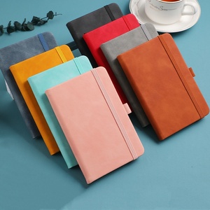 Cuadernos de PU para uso escolar, al por mayor, precio de fábrica, duraderos, tamaño A6, con cubierta suave y banda elástica. - Product Image 4
