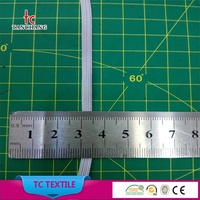 Bande élastique tressée en tricot blanche et noire en gros d'usine TCZM01-05