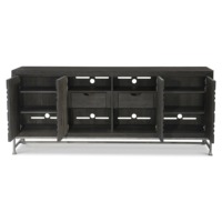 Buffet haut de gamme pour appartement familial, meuble d'intérieur moderne en bois gravé