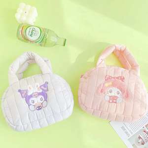 Bolso de felpa bonito de dibujos animados para niños <span class=keywords><strong>Mymelody</strong></span> para Kuromi Cinnamoroll Pochacco moda señora estudiante Anime serie bolso de felpa G - Product Image 5