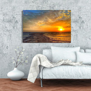 Affiche <span class=keywords><strong>de</strong></span> <span class=keywords><strong>paysage</strong></span> naturel moderne noir et blanc, peinture avec le lever <span class=keywords><strong>de</strong></span> <span class=keywords><strong>mer</strong></span>, images d'art murales imprimées pour décoration <span class=keywords><strong>de</strong></span> salon, <span class=keywords><strong>de</strong></span> maison - Product Image 4