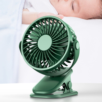 YKS-03 Portable Mini USB ventilateur de charge 360 degrés Rotation pince ventouse ABS pour poussette voiture bureau ventilateur de poche