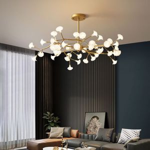 Nordic Style Firefly Pendant <b>Light</b> Led Multi Head Chandelier Touch Control For Living Room And <b>Dining</b> Room - Product Image 4