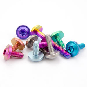 Titst GR5 hợp kim titan đĩa bay Torx đầu vít sửa đổi xe máy sửa chữa bu lông M4 M5 màu mờ Anodizing - Product Image 2