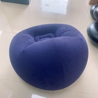 Canapé-lit gonflable pliable européen personnalisé à prix d'usine, fauteuil pouf avec design de lit moelleux, siège de relaxation en PVC