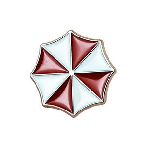 Broche Resident Evil, logo parapluie créatif effet goutte d'huile, badge géométrique pour sac à dos de garçons, produit dérivé de films et séries TV - Product Image 5