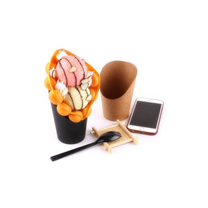 Gobelet à frites jetable à prix abordable, 8oz 12oz 16oz, personnalisable, compostable, en papier kraft écologique - Product Image 4