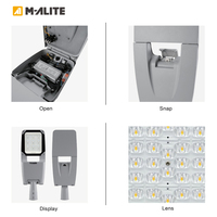 Lampadaire de haute qualité zigbee contrôle de l'éclairage public 50W led lampadaire