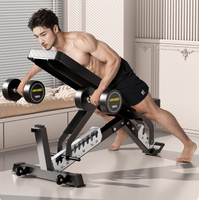 Bangku Dumbbell Lipat Berkualitas Tinggi, Tahan Lama, Dapat Disesuaikan, Datar, Miring, dan Menurun untuk Rumah dan Gym, OEM yang Dapat Disesuaikan