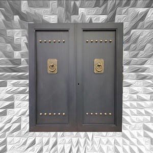 見栄えの良い黒色のアルミニウム製自動スイング＆スライド式門扉（屋外入口・外観デザイン用） - Product Image 3