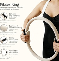 Anneau de Pilates personnalisé marron avec logo, mini-ballon souple de 20 cm, bandes élastiques en EVA, kit de fitness durable sans BPA pour la maison et la salle de sport