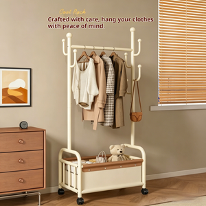 Porte-vêtements anti-poussière élégant, séchoir à linge, <span class=keywords><strong>étagère</strong></span> à manteaux dissimulée pour l'<span class=keywords><strong>extérieur</strong></span>, pour maison de location bien équipée - Product Image 5