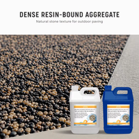Résine époxy bicomposante solide résistante aux UV, durcisseur, adhésif époxy pour gravier, allées, revêtements de sol et pavés