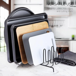 Metal Kitchen Accessories Storage Multifunction Kitchen Cabinet Organizer Dish Drying <strong>Rack</strong> <strong>Wire</strong> Cutting Board Plate <strong>Rack</strong> - Product Image 6