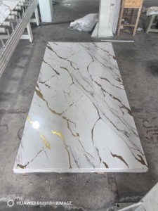 Không thấm nước bằng đá cẩm thạch loạt <span class=keywords><strong>PVC</strong></span> nhiều lớp bọt Hội Đồng Quản Trị 3 mét dày UV in Trọng lượng nhẹ không độc hại tường tấm Trần tùy chỉnh kích thước - Product Image 4