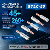 Embout de câble bimétallique GTLC-50, connecteur à sertir bimétallique cuivre-aluminium