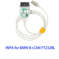 Cable USB OBD2 portátil de nueva llegada, cables de diagnóstico de 12V, accesorios de diagnóstico automático para BMW K + CAN FT232RL