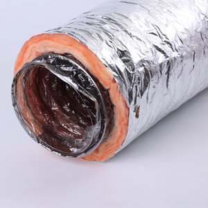 Ống gió cách nhiệt dẻo bằng vải sợi thủy tinh R6 R8, ống gió tròn cách nhiệt thông gió - Product Image 3