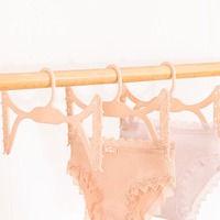 DS2861 Wäschetrockengestell Kleidung Hanger nass und trocken Hanger mit Clip Kunststoffhänger für BH Höschen Unterwäsche