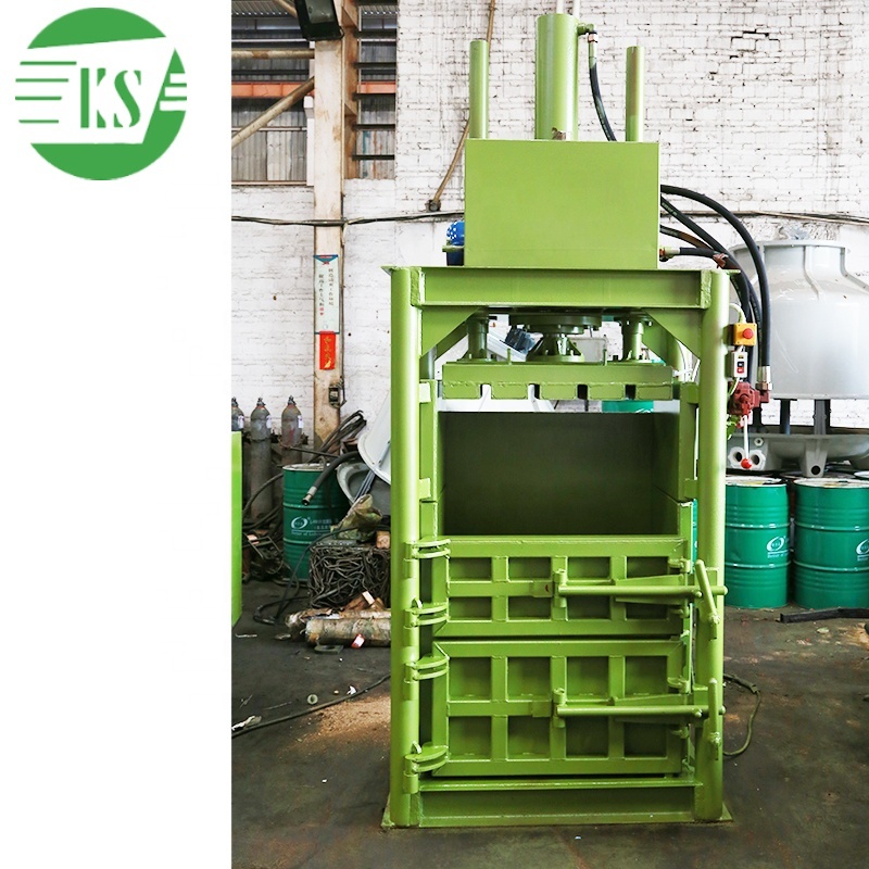 YJ-80 Pressure Vertical Baler 1100*700*1000mm Aluminum Scrap Compression Machine Aluminum Cans Packing Machine